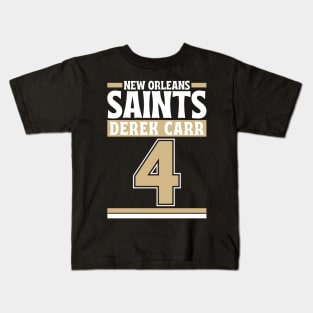 New Orleans Saints Derek Carr 4 Edition 3 Kids T-Shirt